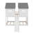 Twin Over Twin House Bunk Bed With Slide