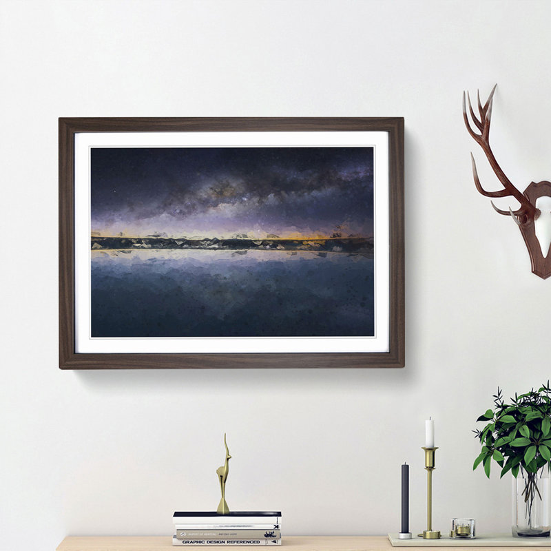 The Atacama Desert in Chile in Abstract - Picture Frame Graphic Art Print, 48cm H x 65cm W x 2cm D, Walnut Framed