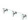 Elevate Wall Mounted Towel and Robe Hook Rack with 3 Hooks