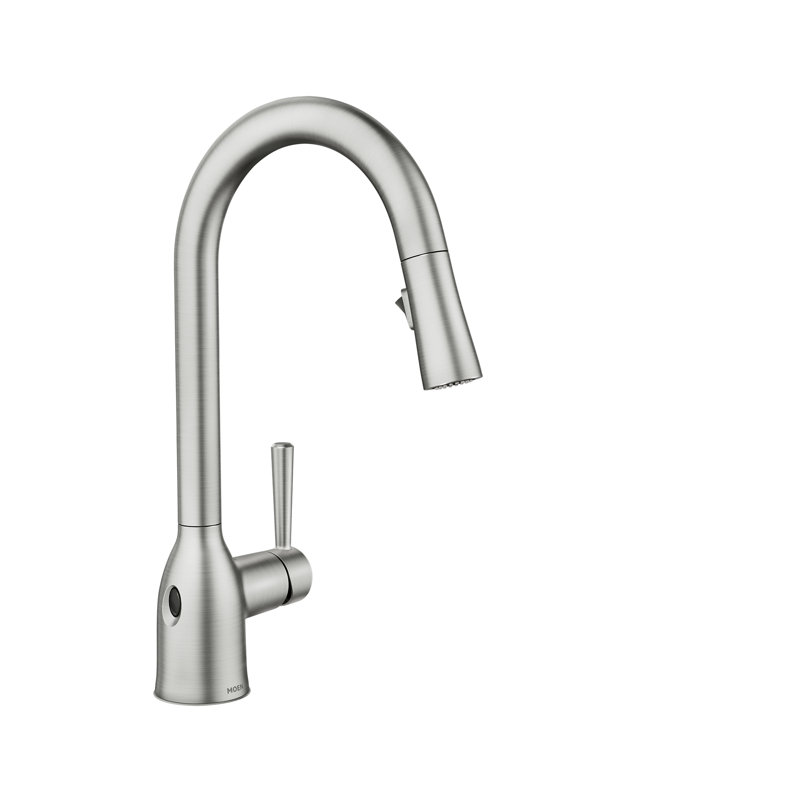 Moen Adler MotionSense Wave Single Handle Pulldown Kitchen Faucet with Power Clean Technology, Spot Resist Stainless