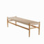 Banc en bois massif avec cordon
