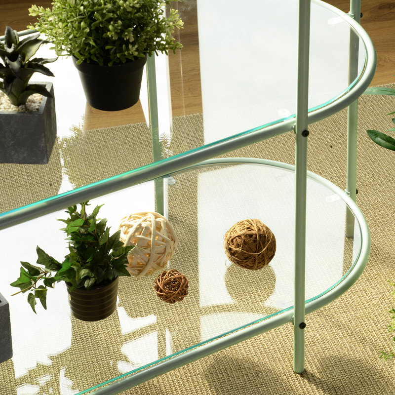 Invaldi 95cm W Metal Shelving Unit, Green