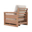 Chaise de patio d'extérieur pivotante avec coussins