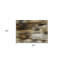 2' X 3' Chocolate Abstract Washable Non Skid Indoor Outdoor Area Rug