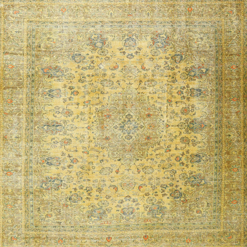 Anvi Oriental Indoor Rug, Square 8'