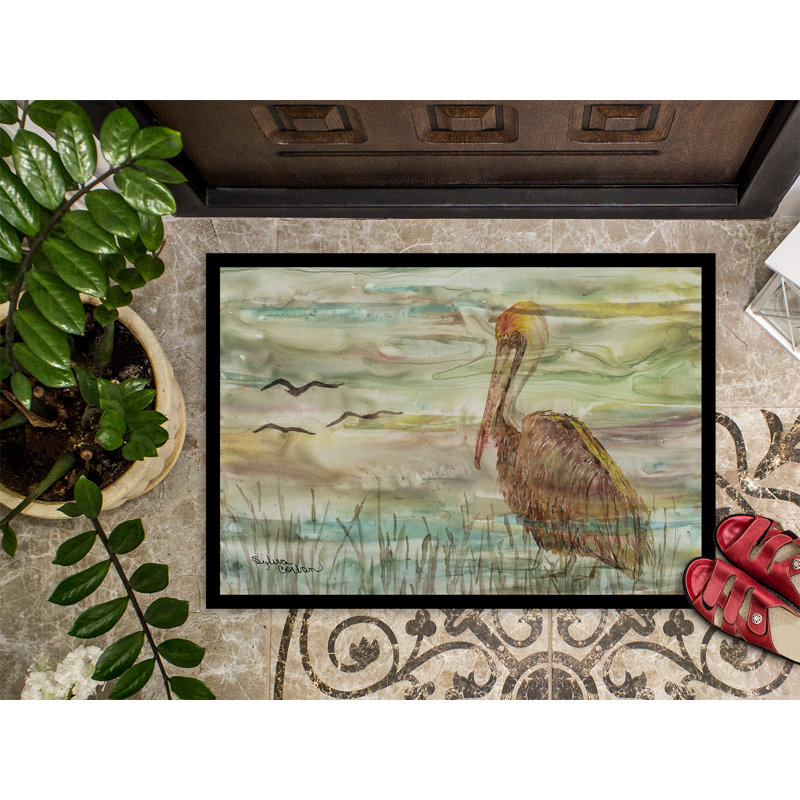 Cora Non-Slip Outdoor Doormat, Rectangle 1'5" x 2'2"