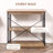 Modern Style Bookshelf with Metal Frame