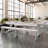 Eternity Rectangular Solid Pine Farm Dining Table with Folding X-Style Legs-88870828-88870829