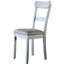 De 2 chaises à dossier, siège gris confortable, style pieds de chaise, salle à manger rembourrée