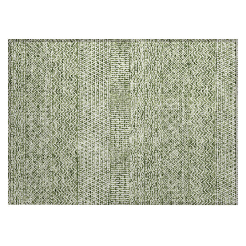 Tisdell Area Rug with Non-Slip Backing, Rectangle 1'8" x 2'6"
