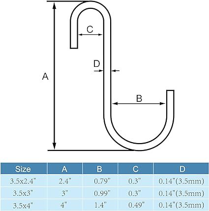Juggernaut Storage 35 Lb. Hooks, Black