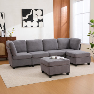 Modular Sectional Sofa,convertible Sectional Couches With Storage Ottoman,u Shaped Sectionals For Living Room Apartment