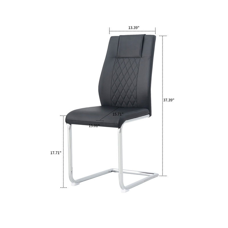 Chaise d'appoint Leshaun, Noir