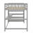 Full Size Loft Bed With Shelves And Desk-837635030