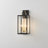 2-light Outdoor Wall Lantern with Clear Glass Shade-1232071209