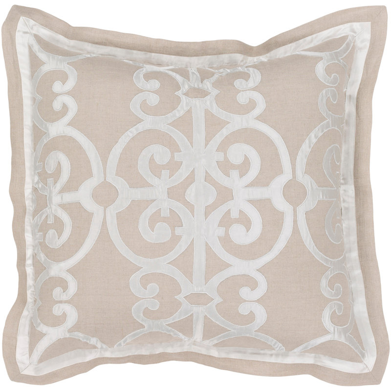 Versaille 100% Linen and Polyester Geometric Shapes Duvet Cover Set, Full/Queen