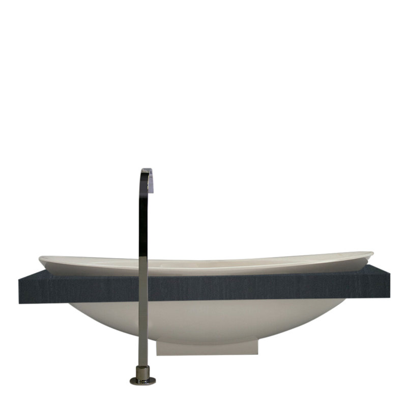 Suave 78.75'' L Soaking Bathtub, Ash Gray