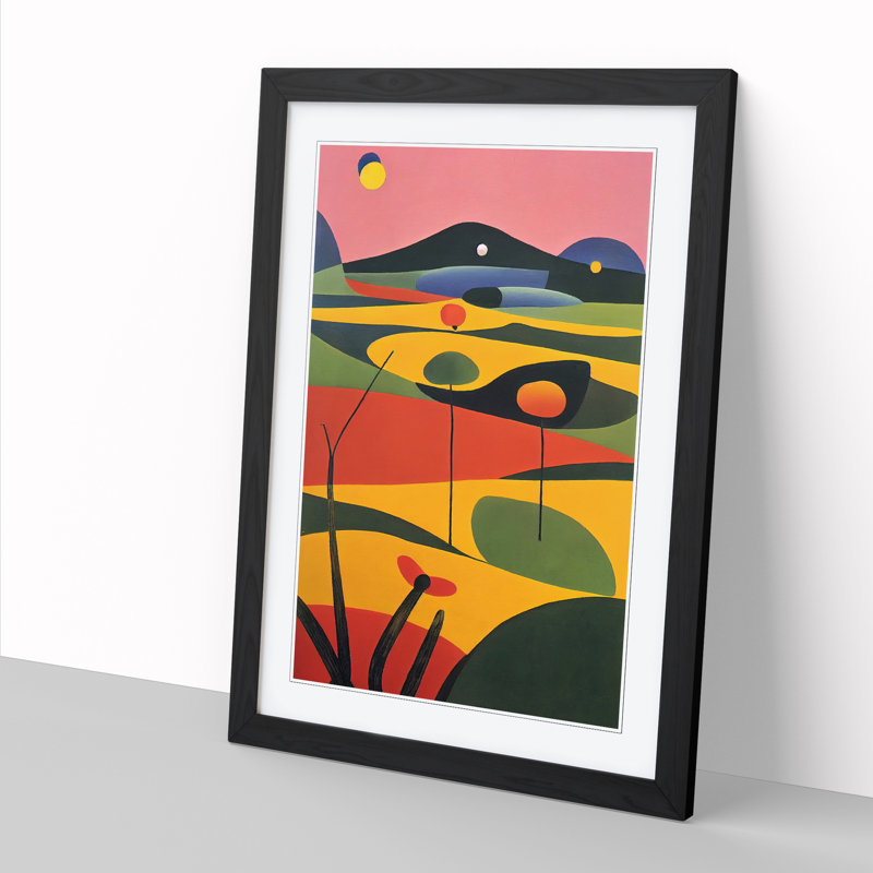 Spring Forest In Abstract Vol.3 - Framed Print, Black, 64cm H x 46cm W x 2cm D