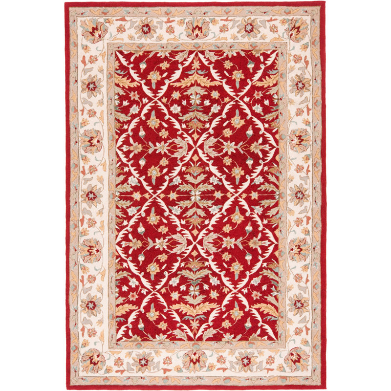 Easy Care Hand Hooked Performance Oriental Rug, Rectangle 9' x 12'