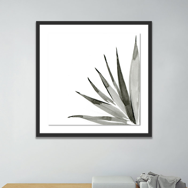 Agave I Print by Jess Engle, Black, 48" H x 48" W x 2.5" D