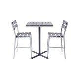 Milloy Outdoor 3 - Piece Bar Height Dining Set