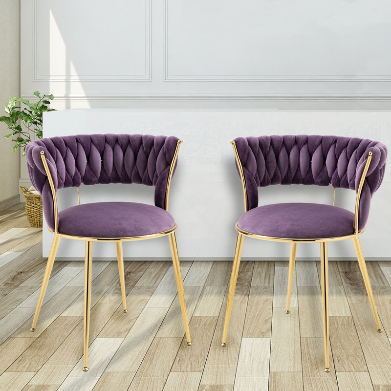 Chaises de loisirs, Velours mauve