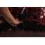 Tapis de couloir en Tapis décoratif laine rouge noué à la main des années 1980 de conception unique 2 pi 10 po x 7 pi 11 po