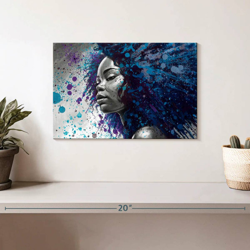 Leisha Splashy bleu Afro