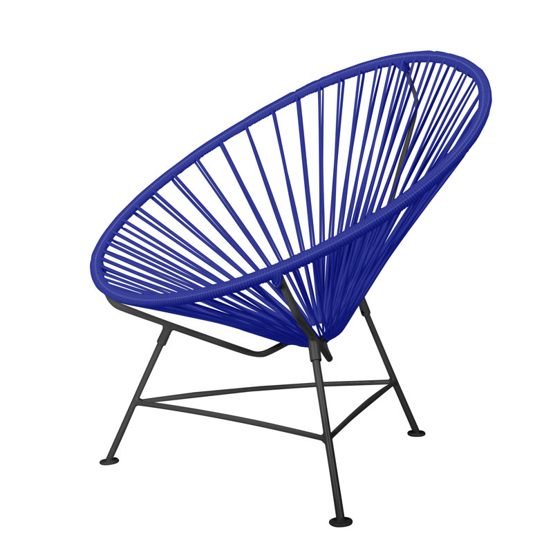 Innit Indoor Handmade Lounge Chair, Navy/Black