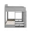 Lit superposé triple avec tablettes et crochets de rangement, simple + simple sur simple TG-289841985
