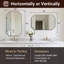 Miroir de salle de bain Modern Cadre en acier inoxydable-864994762-861596384