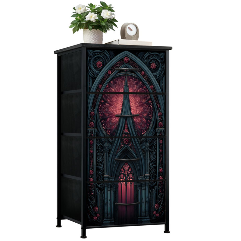 Commode de rangement verticale 4 tiroirs