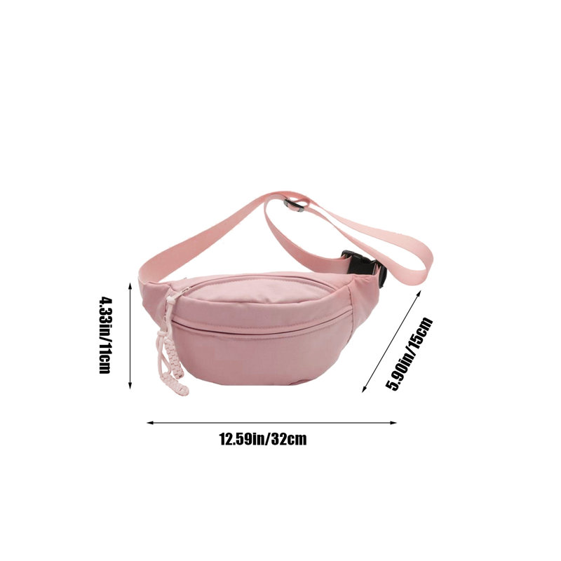 Sac à dos à bandoulière en toile à plusieurs couches Sac à dos de voyage Sac à dos avec poche avant, Pink