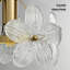 Luminaire suspendu moderne en verre pour îlot de cuisine avec abat-jour à pétales, luminaires suspendus en laiton réglables pour le couloir de la salle à manger (base E26)-1219193764