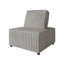 Ensemble de chaise modulaire et d'angle en velours gris clair-171805360
