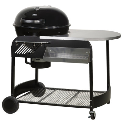 Zanussi ZCBBQ22TK-C Charcoal Trolley BBQ with Cover in Black 