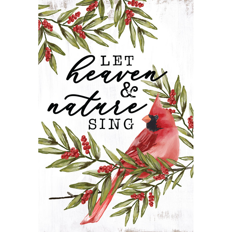«Let Heaven And Nature Sing Cardinal I on Canvas» par Dogwood, H 30 po x l 20 po