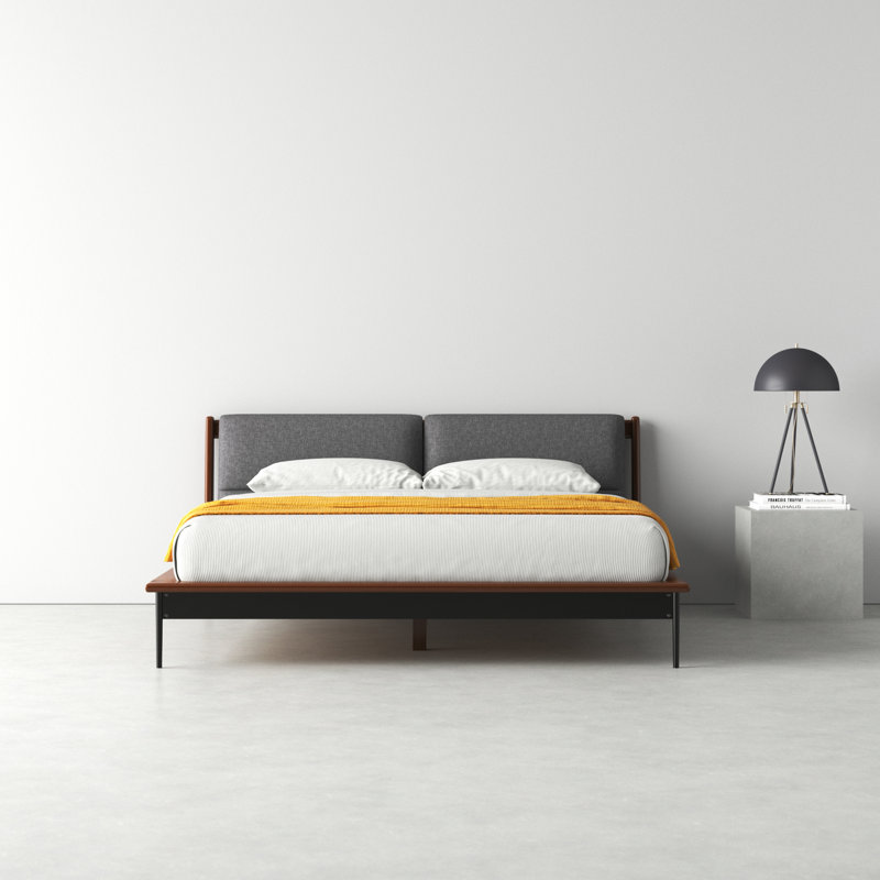 Raines Upholstered Bed, California King, Gray