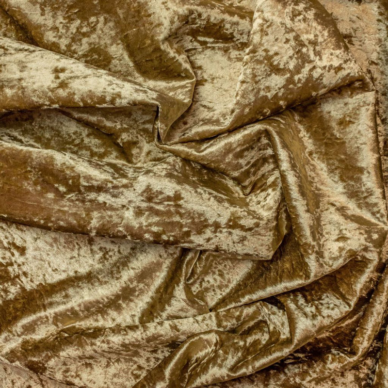 Tissu en velours Ritz, Doré vieilli