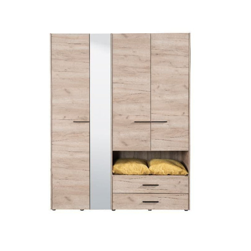 Renier Solid Wood Wardrobe