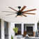8-Blade Ceiling Fan With Light, Remote Control, Reversible DC Motor and Timer Setting