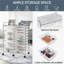 91cm H x 63cm W Utility Storage Cart with Wheels-1898573222