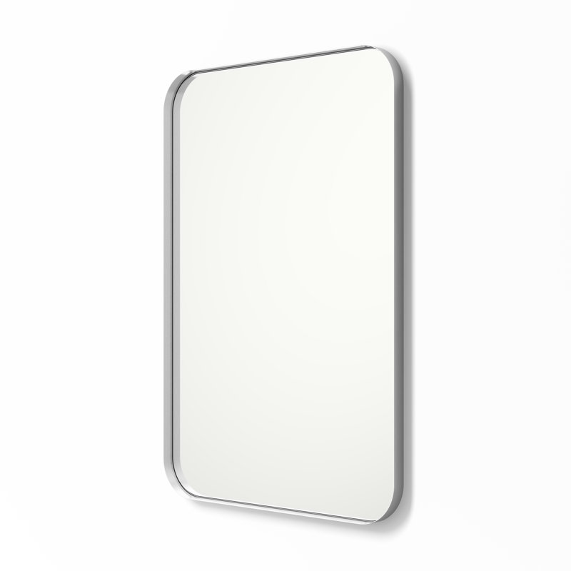 Jonasia Metal Wall Mirror, Silver, 36" x 24"
