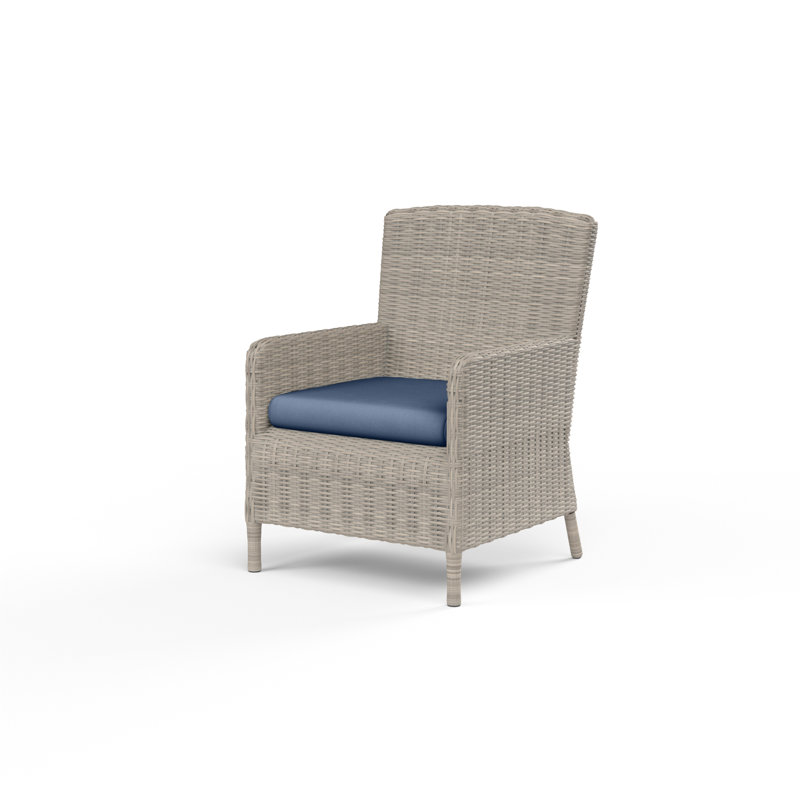Fauteuil de patio avec coussin Manhattan, Spectre indigo Sunbrella®