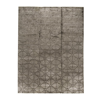 Windsom Hand-Knotted High-Quality Gray Area Rug
