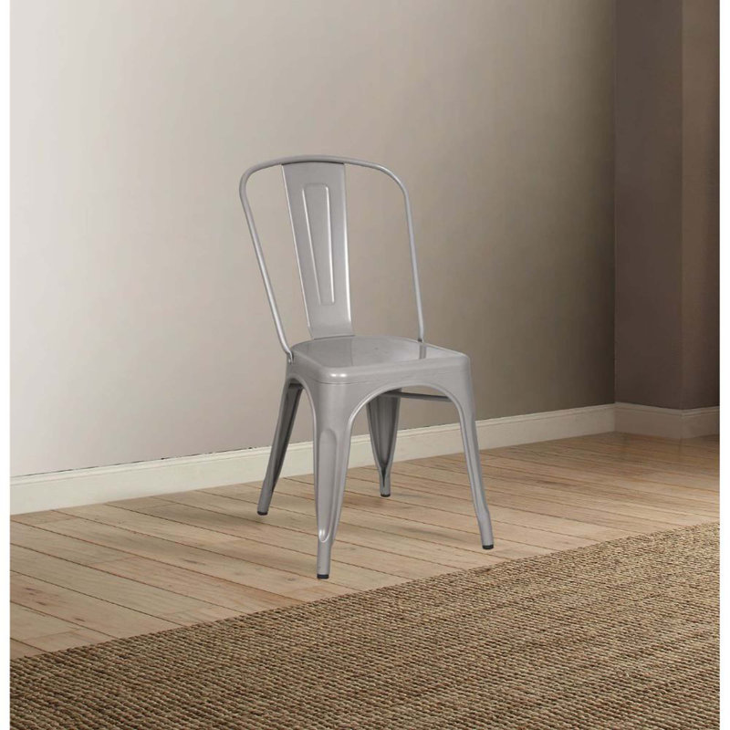 Siegfried 18 " H Metal Side Chair, White
