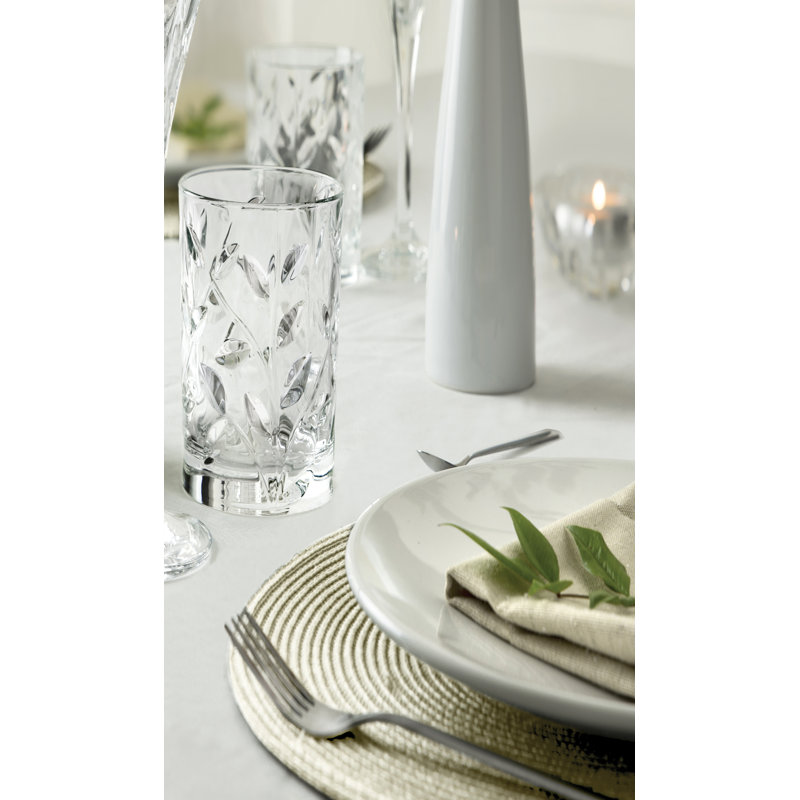 Laurus 12oz. Crystal Highball Glass Set