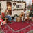Shimeek Red/Gray Waterproof Plastic Outdoor Mat