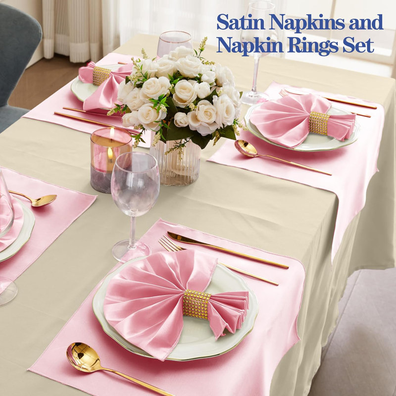 17 x 17 Inch Square Cloth Napkins Set of 50