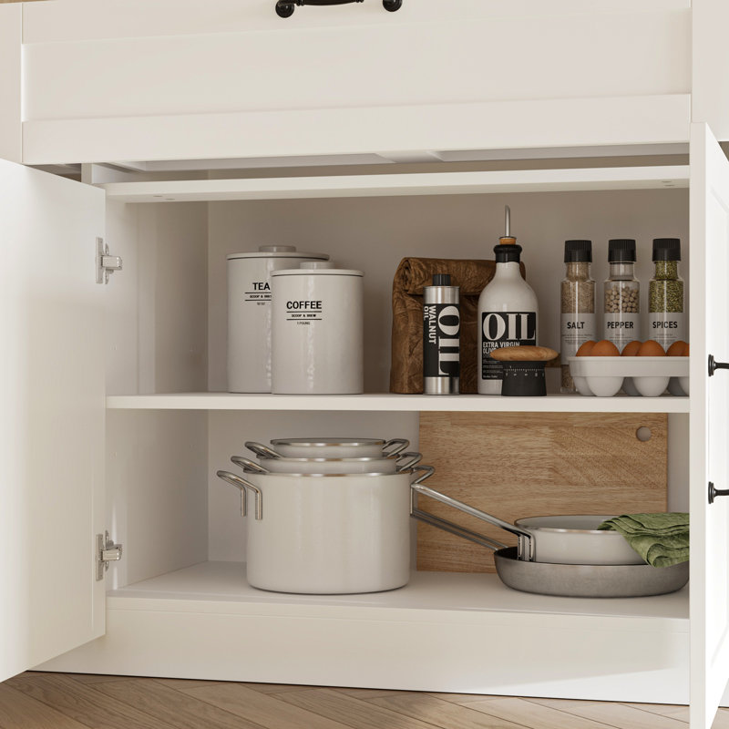 Buffet 126 po, Blanc